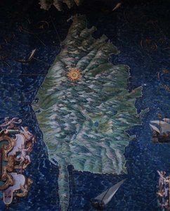 コルシカ島、「Galleria delle Carte Geografiche」の詳細。 作： Egnazio Danti