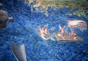 ケルブスの筏」（「Galleria delle Carte Geografiche」より）。