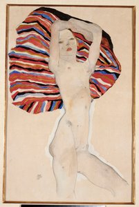 色付きの素材に対する行為、1911 作： Egon Schiele