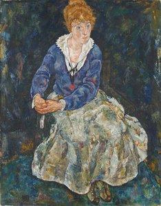 アーティストの妻、エディット シーレの肖像 作： Egon Schiele