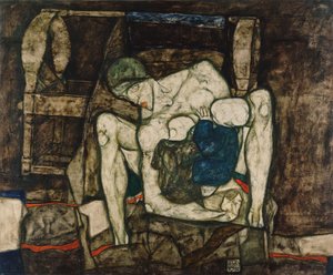 盲目の母親、1914 年。 作： Egon Schiele