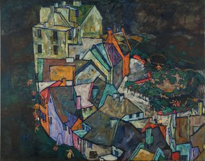 住宅のクレセントIII 作： Egon Schiele