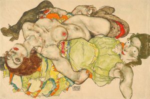 女性の恋人 作： Egon Schiele