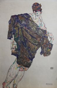 1913 年にマントルを付けた図。 作： Egon Schiele