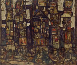 森の祈り、1915年。 作： Egon Schiele
