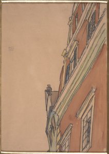 建物の正面図：クルマウの家 作： Egon Schiele