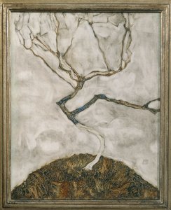 晩秋の小さな木... 作： エゴンシーレ