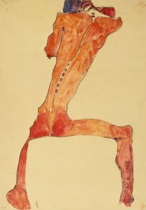 マンネルッケンハウト（鉛筆と水彩） 作： Egon Schiele