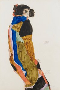 モア。 エゴン・シーレ (1890-1918) の作品、紙に水彩とガッシュ 作： Egon Schiele