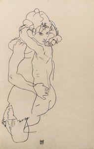 お母さんと子供 作： Egon Schiele