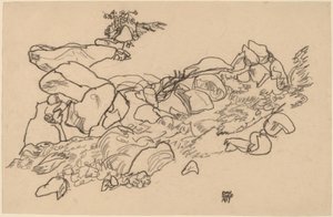 渓流 作： Egon Schiele
