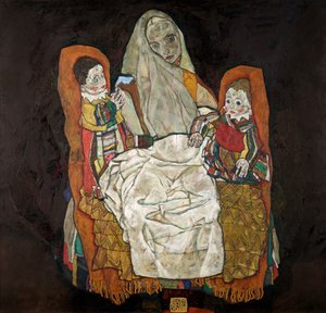 二人の子供を持つ母親Ⅲ 作： Egon Schiele