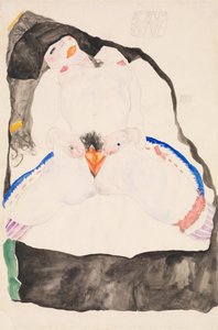 夢の中で観察、1911年。 作： Egon Schiele