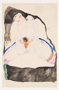 夢の中で観察、1911。 作： Egon Schiele