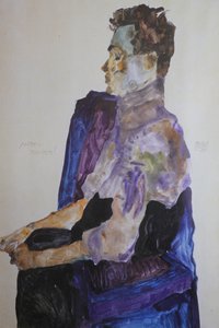 アントン・ペシュカの肖像、1911年。 作： Egon Schiele