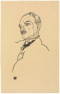 オーガスト・レデラーの肖像 作： Egon Schiele