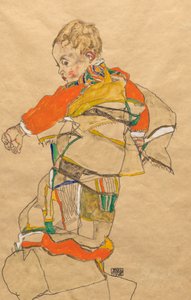 子供の肖像（アントン・ペシュカ・ジュニア） 作： Egon Schiele