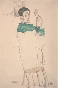 想起 作： Egon Schiele
