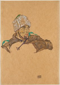 ロシア人捕虜、1915年。 作： Egon Schiele