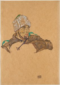 ロシア人捕虜 作： Egon Schiele