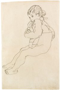 着席の子供、1916