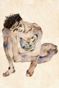 しゃがむ 作： Egon Schiele