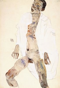 立っている男性 作： Egon Schiele