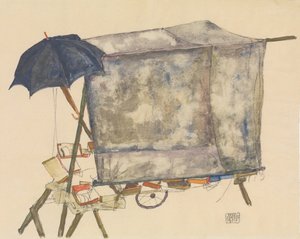 ストリートカート、1914年。 作： Egon Schiele