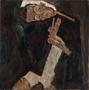 作詞家、1911 作： Egon Schiele