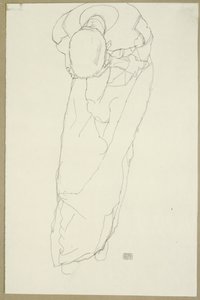 修道士、1914 作： Egon Schiele