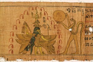 マジックパピルス、後期王朝、プトレマイオス朝時代（紀元前332〜30年） 作： Egyptian