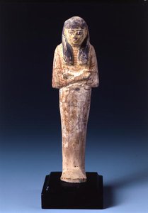 シャブティフィギュア（塗装石） 作： Egyptian