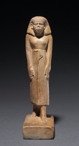 男の小像、紀元前1859-1648年 作： Egyptian 12th Dynasty