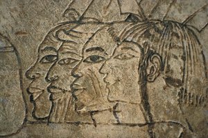 エジプト、西テーベ、シェイク・アドン・エル・クルナ（Sheikh Adn el-Qurna）。ラモスの墓。壁画