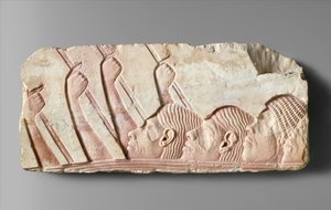 行列の外国人、紀元前1345年頃（石灰岩塗装）