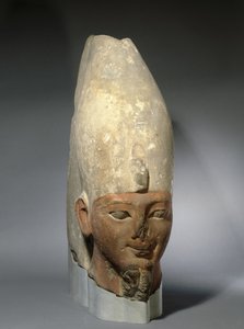 18世紀初頭の王、新王国の王、1539年から1493年頃、紀元前（砂岩） 作： Egyptian 18th Dynasty