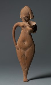 サービングガールの小像、紀元前1323- 1186年 作： Egyptian 18th Dynasty
