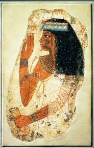 テーベ出身の女帝、墓181、新王国（漆喰塗装） 作： Egyptian 18th Dynasty