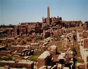 アメン神殿、新しい王国の眺め 作： Egyptian 18th Dynasty