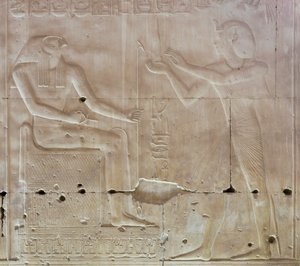 Basrelief, Seti I:n temppeli, Abydos, Egypti 作： Egyptian 19th Dynasty