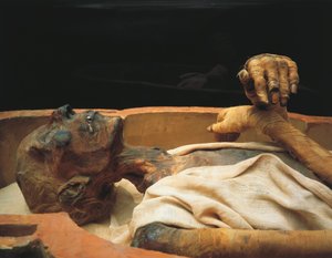 ラムセス2世のミイラ、詳細 作： Egyptian 19th Dynasty