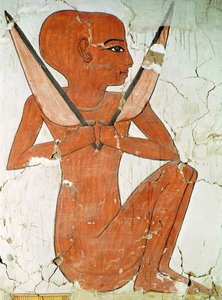 ナオスの神、新王国、ネフェルタリの墓（壁画） 作： Egyptian 19th Dynasty