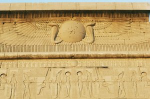 カルナック神殿群、アメン神殿、南プトレマイオス朝ポータル、レリーフ（ユネスコ世界遺産リスト 作： Egyptian 19th Dynasty