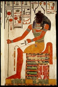 新王国ネフェルタリの墓のケプリ神（壁画） 作： Egyptian 19th Dynasty