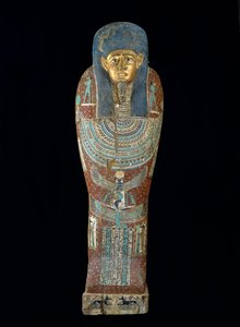 ペディオシリスの棺、プトレマイオス朝時代（紀元前305〜30年）（ポリクロームと金色の木材）
