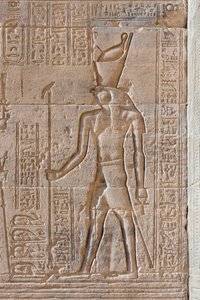 フィラエ神殿、アスワン、エジプトのレリーフ 作： Egyptian 30th Dynasty