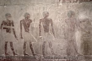旧王国、マスタバチャペルチャペル南壁の職人（壁画）