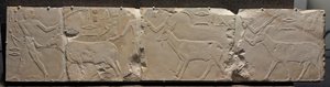 砂漠の動物をもたらす男性の救済、紀元前2311- 2281年 作： Egyptian 6th Dynasty