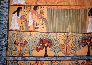 収穫風景（壁画 作： Egyptian Egyptian