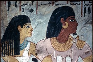 古代エジプト、壁画、セヌファーの墓、貴族の墓、テーベ 作： Egyptian Egyptian